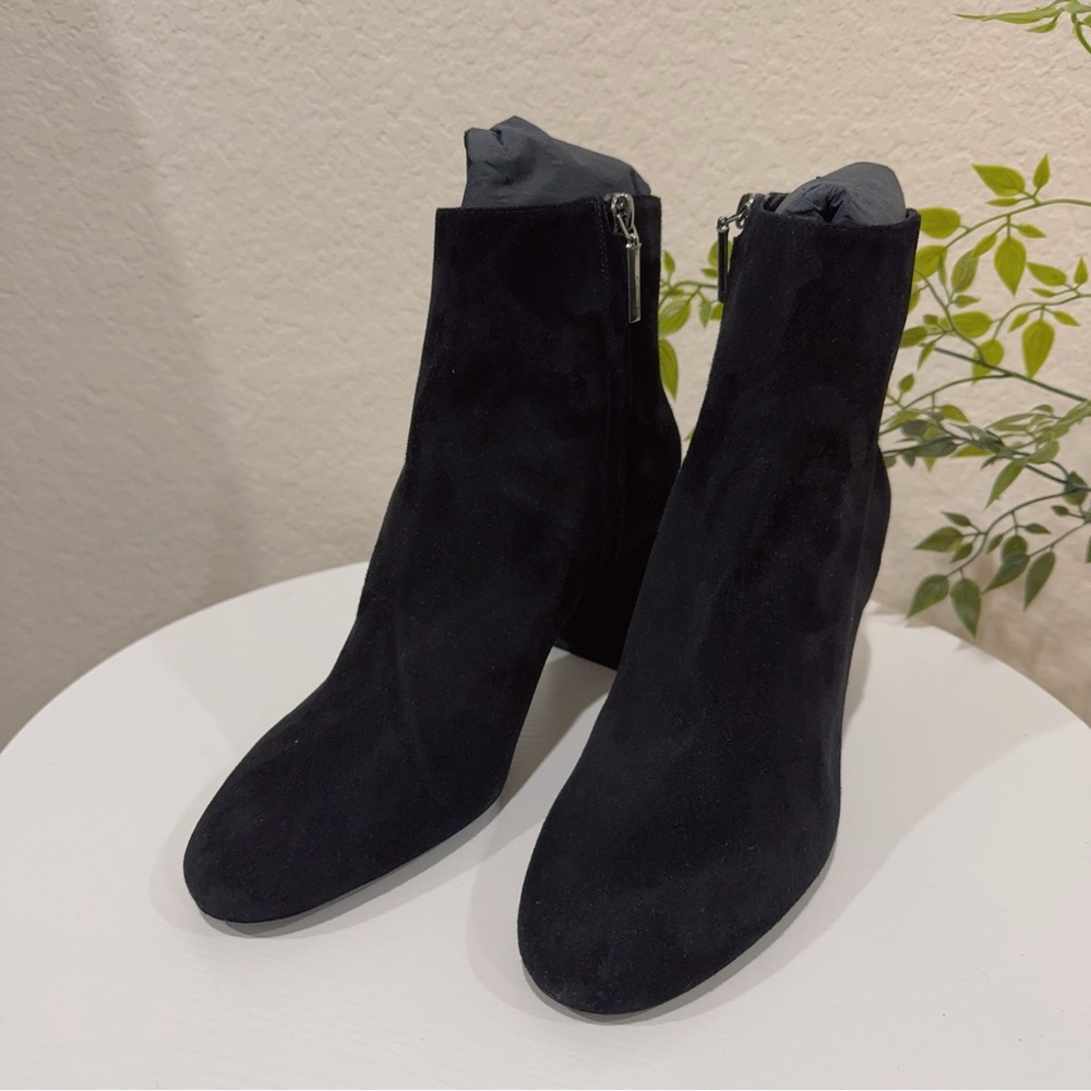 Saint Laurent Black Suede Ankle Boots